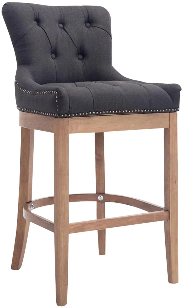 Barhocker Lakewood Stoff, Antik-hell dunkelgrau