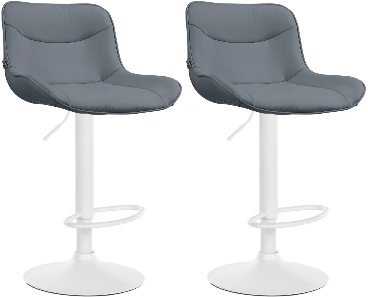Set Barhocker Vonore weiß