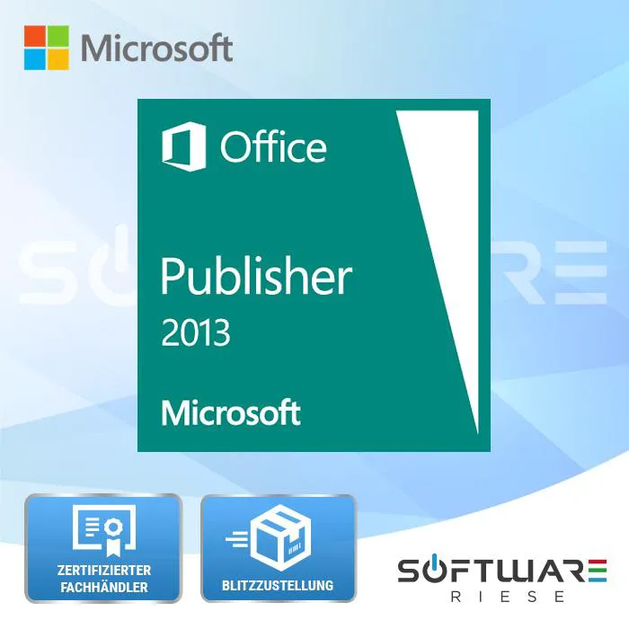 Microsoft Publisher 2013 - Sofort-Download - Product Key - Blitzversand | Software-Dealz.de