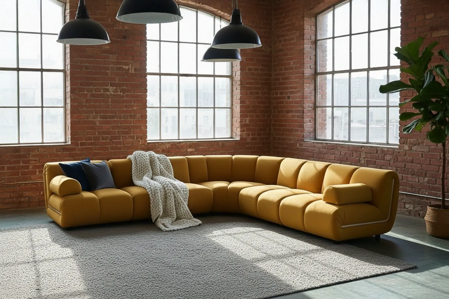 KAWOLA Modulsofa LAYLA Ecksofa 5 Module Velvet taupe