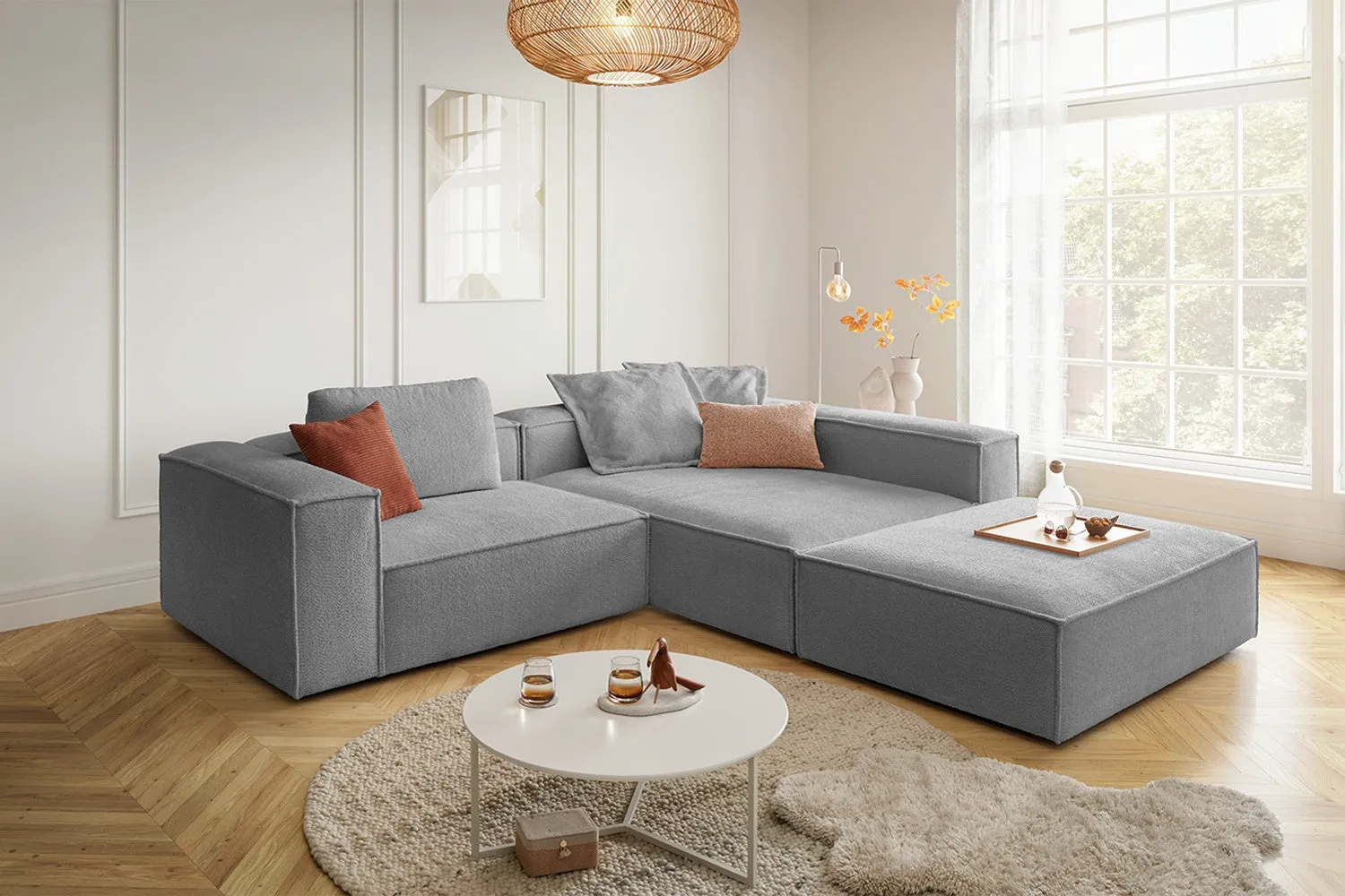 KAWOLA Sofa CARMO Ecksofa Stoff