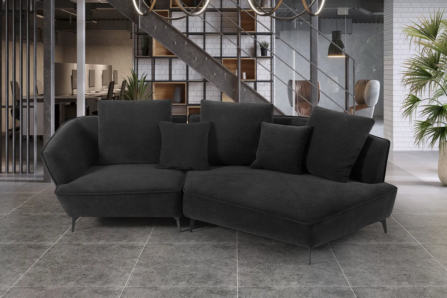 KAWOLA Sofa GARBO Designsofa Stoff