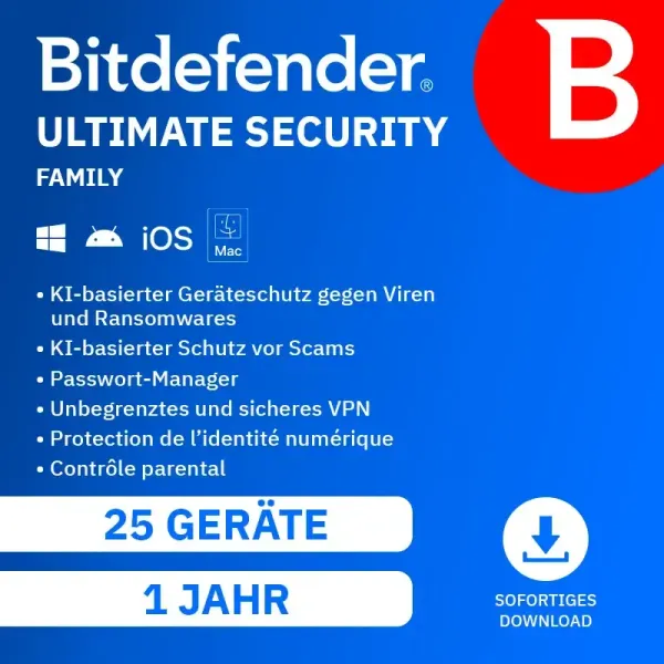 Bitdefender Ultimate Security Family 2026
