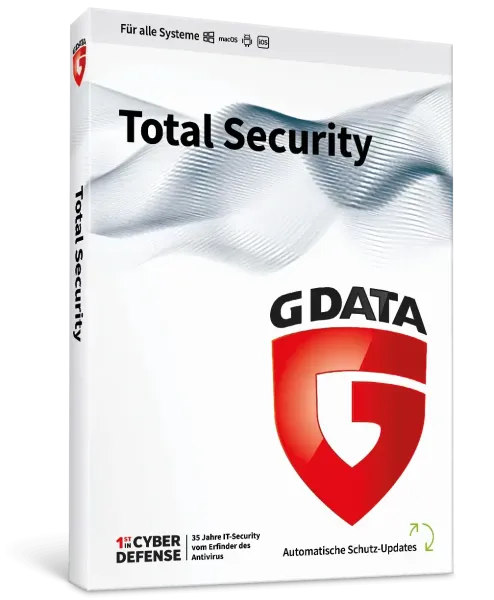G DATA Total Security 2026 (Laufzeit: 1 Jahr / Geräte: 3 Geräte)