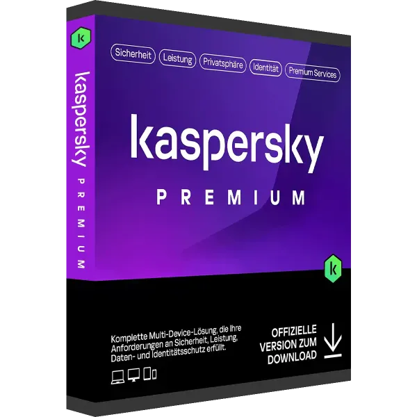 Kaspersky Premium 2026 (Laufzeit: 2 Jahre / Geräte: 5 Geräte)