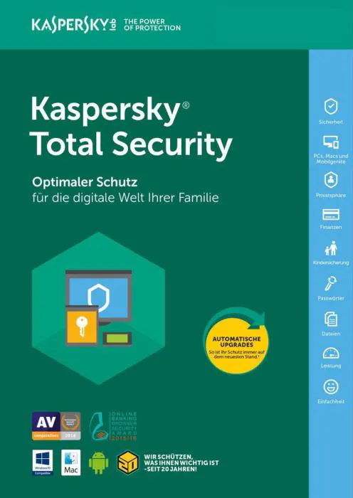 Kaspersky Total Security 2026 (Geräte: 1 Gerät / Laufzeit: 1 Jahr)