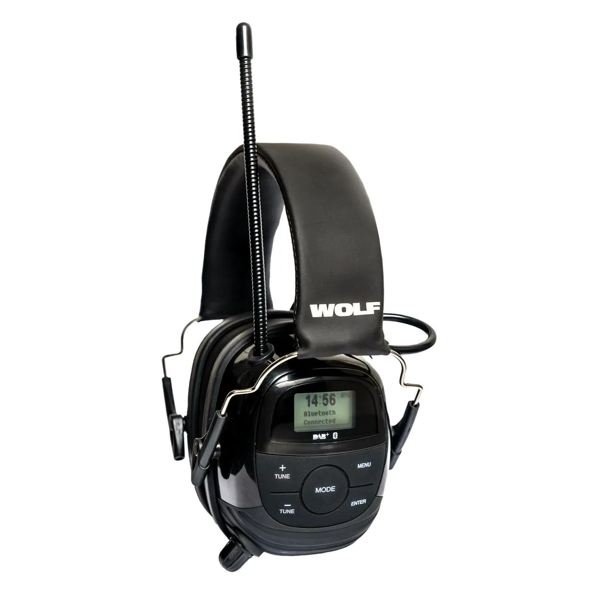 WOLF Headset Pro Kapselgehörschutz mit Bluetooth, DAB+ und FM