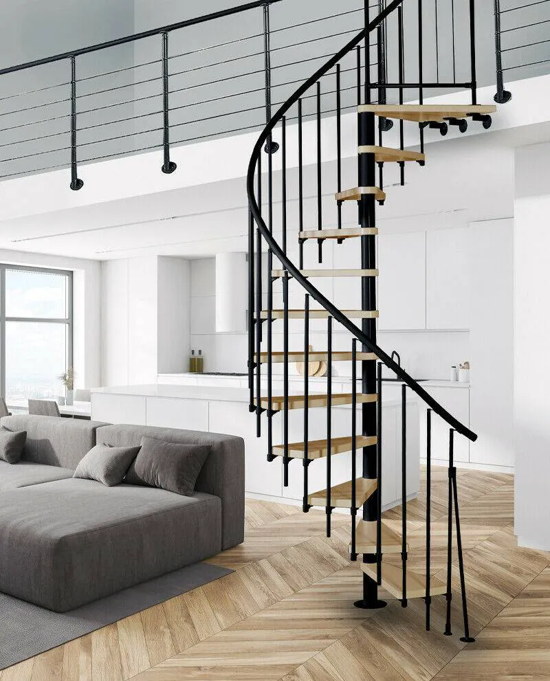 Spindeltreppe ATRIUM NOVO 120 cm schwarz oder grau