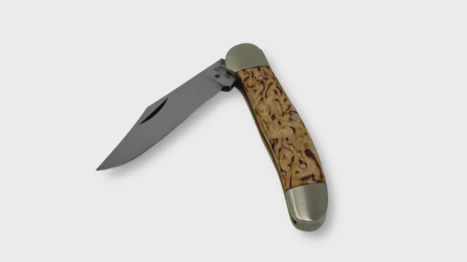 Robert Klaas Taschenmesser US-Copperhead Maserbirke